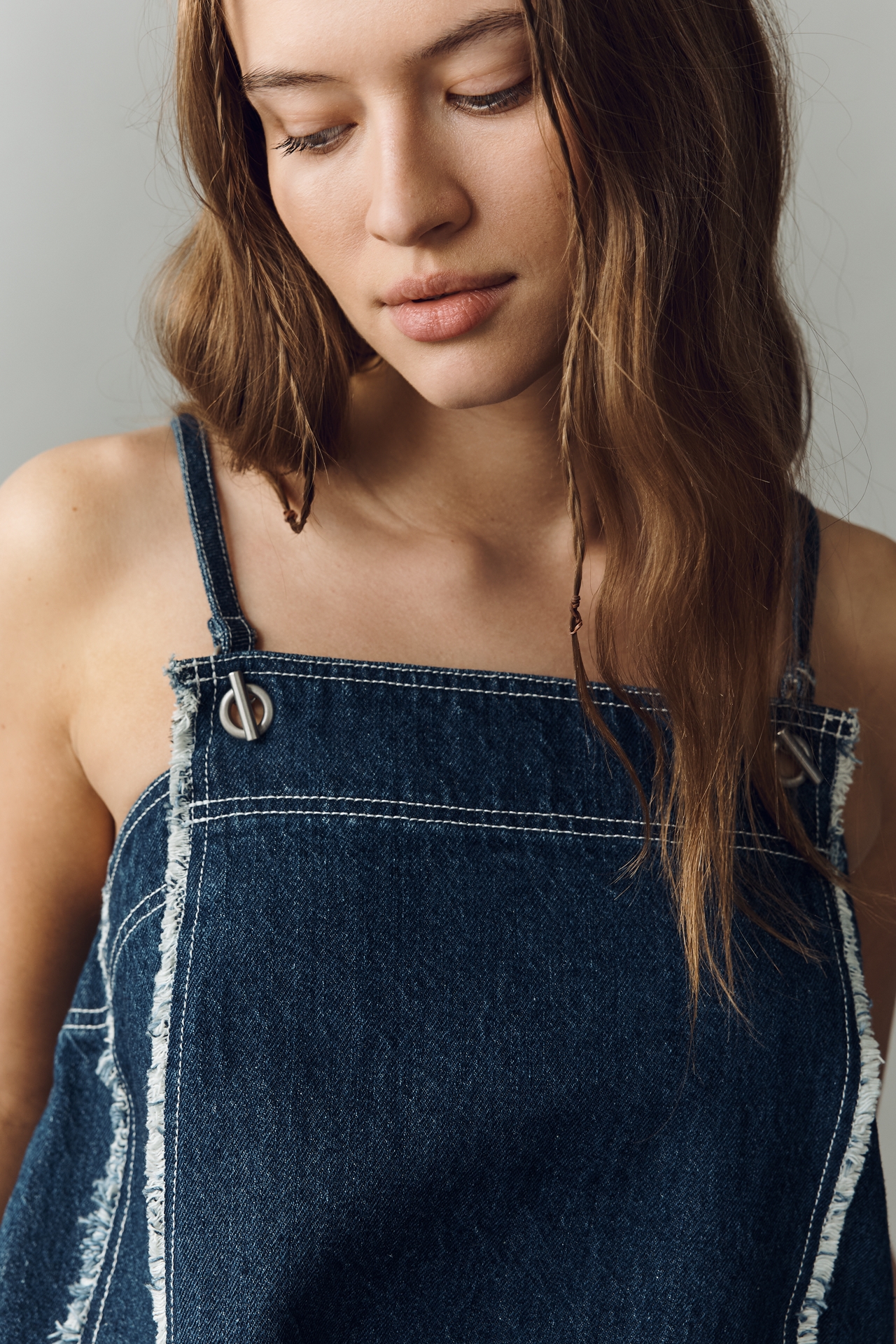 Pilcro Denim Apron Top