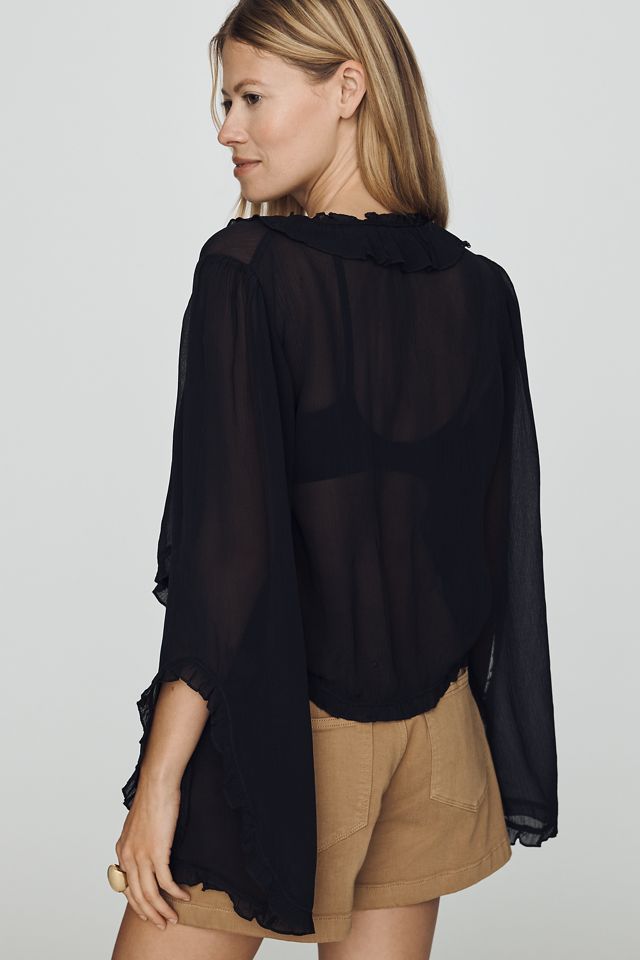 Mariana Tie-Front Blouse | Anthropologie