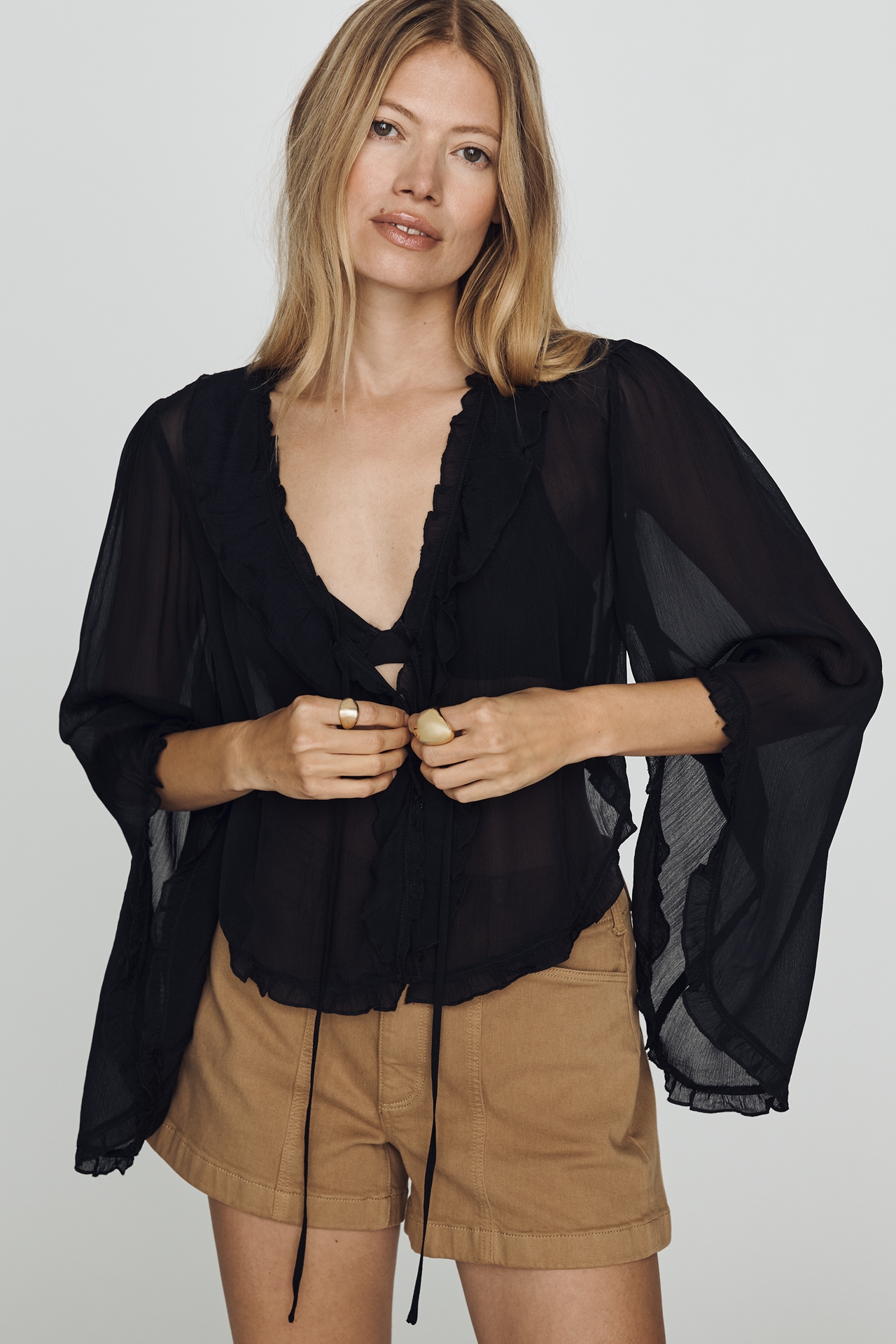Mariana Tie-Front Blouse