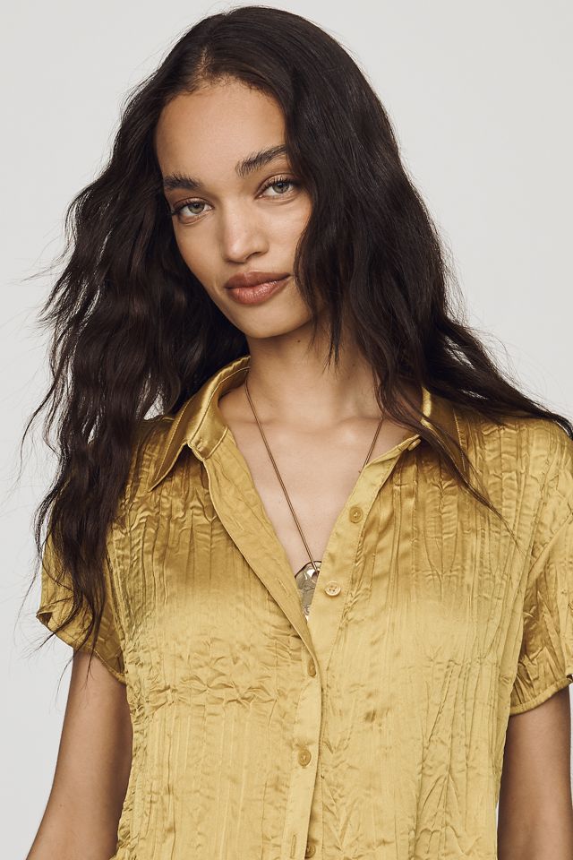 By Anthropologie Silken Slim Buttondown Shirt #3