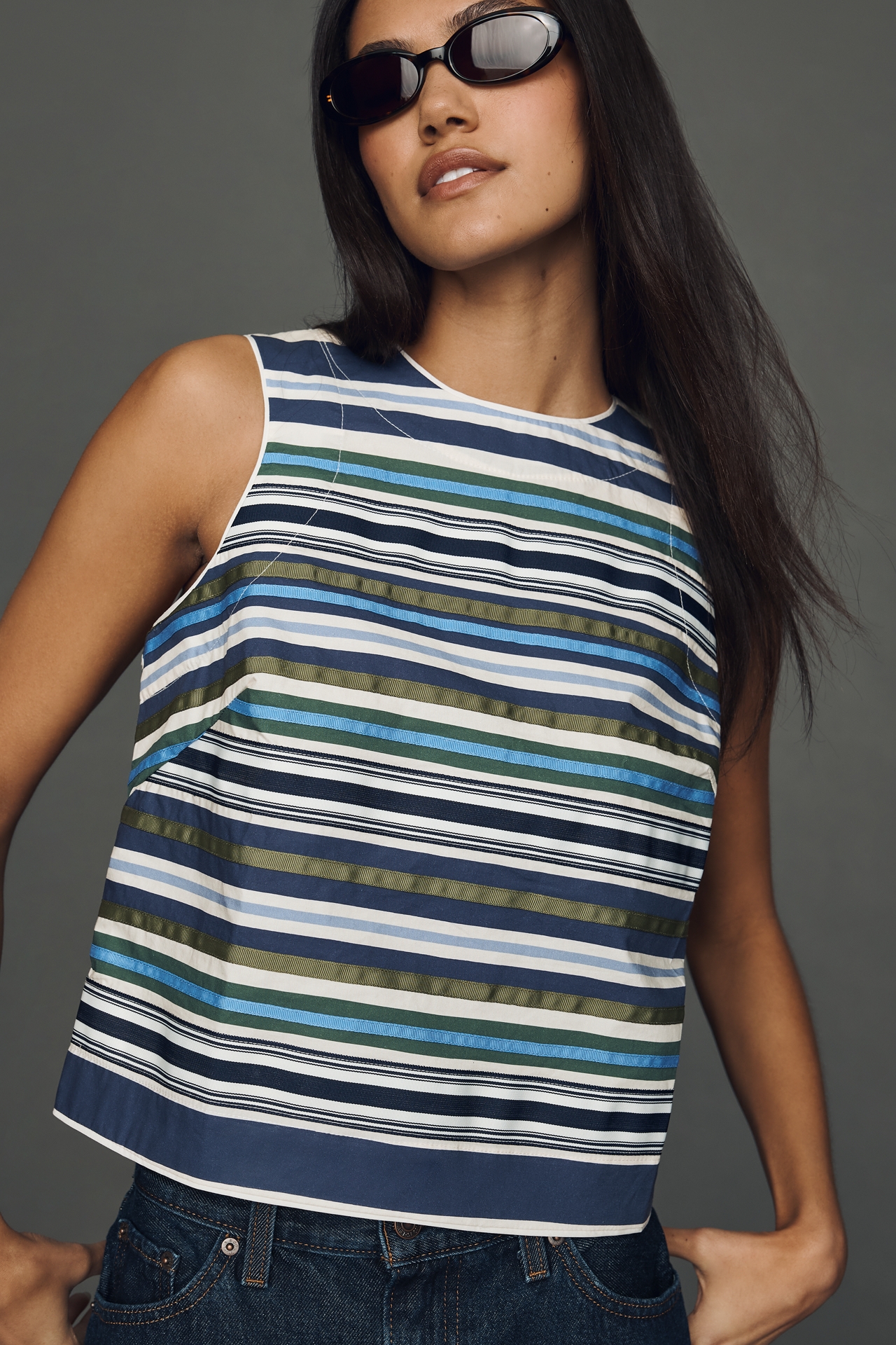 Maeve Cotton Structured Tank