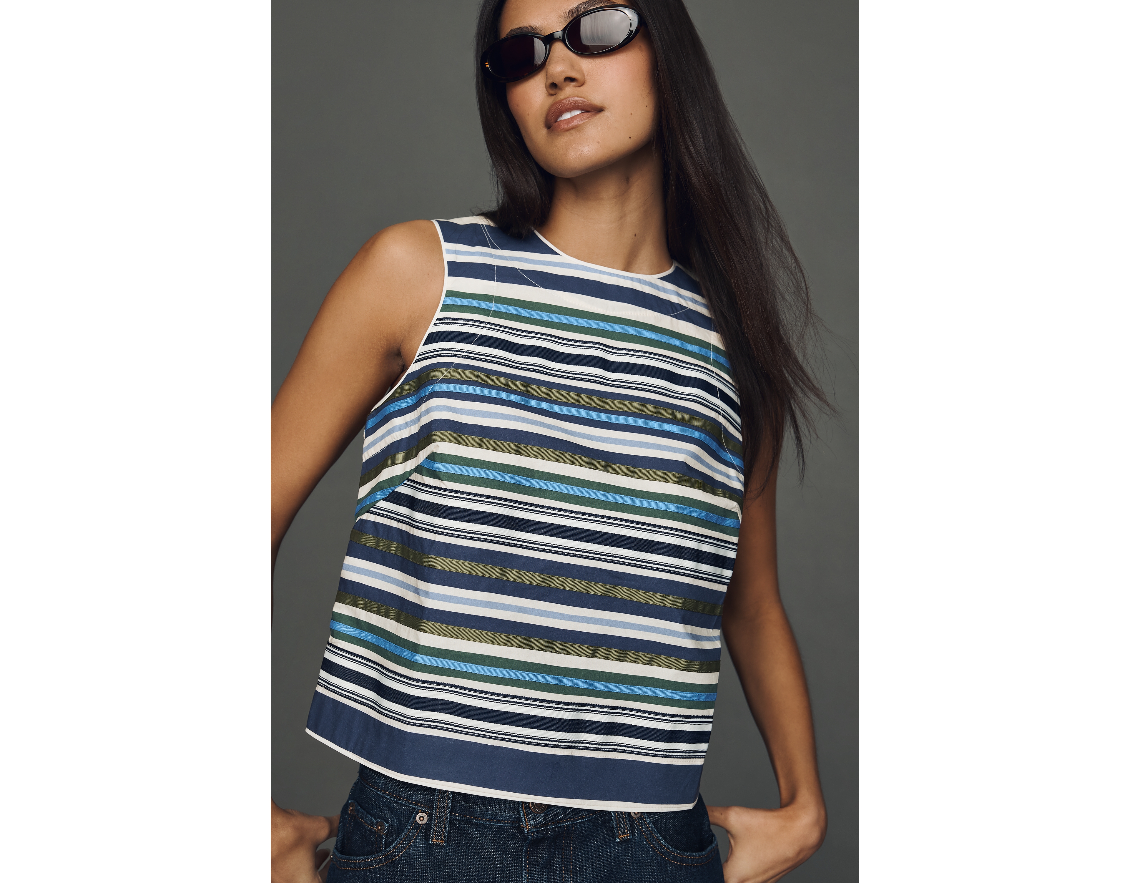 Maeve 100% Cotton Structured Tank