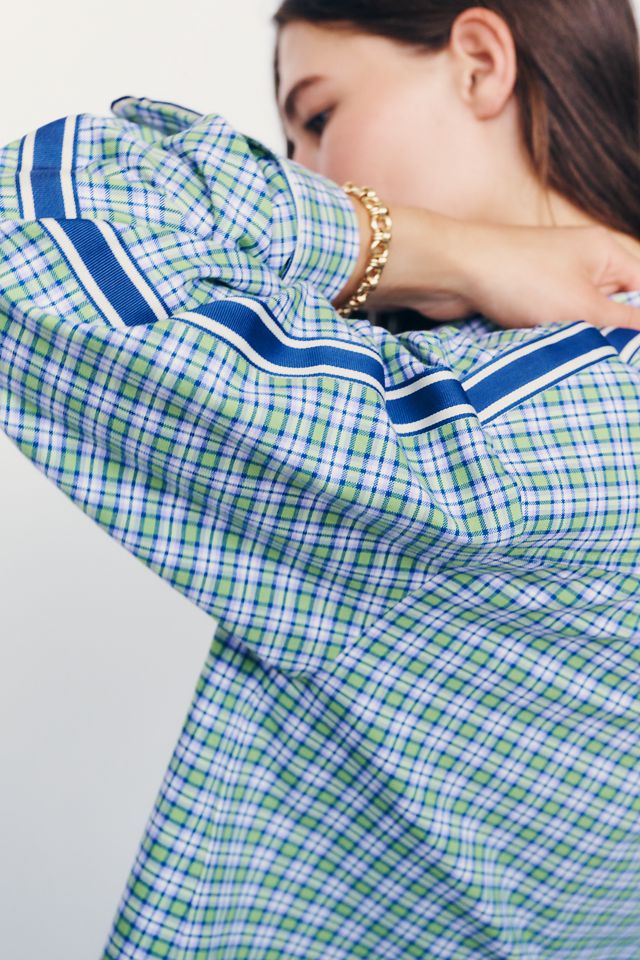 Maeve Cropped Buttondown Shirt #1