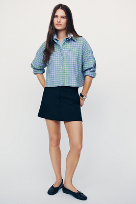 Maeve Cropped Buttondown Shirt