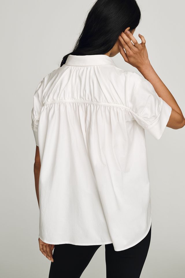 Maeve Short-Sleeve Yoke Shirt #1
