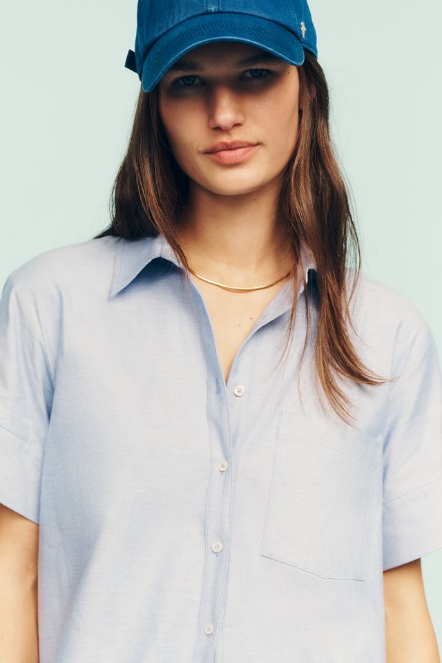 Maeve Short-Sleeve Yoke Shirt #2