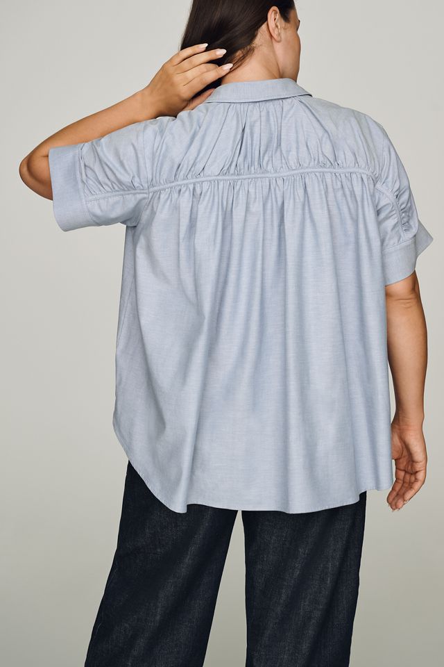 Maeve Short-Sleeve Yoke Shirt #5