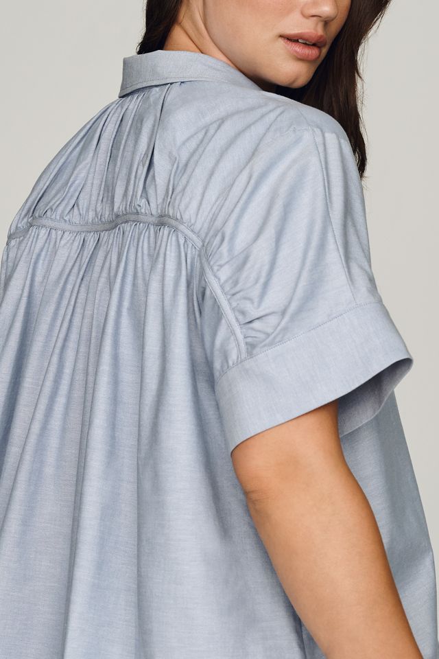 Maeve Short-Sleeve Yoke Shirt #7