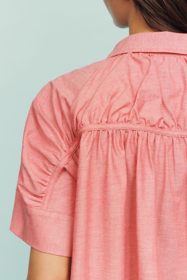 Maeve Short-Sleeve Yoke Shirt #3