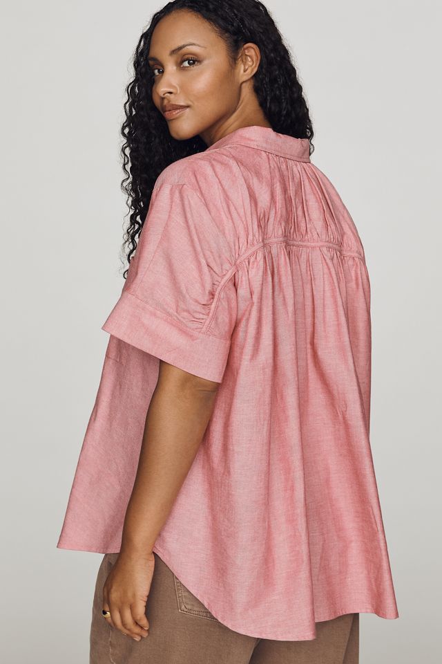 Maeve Short-Sleeve Yoke Shirt #5