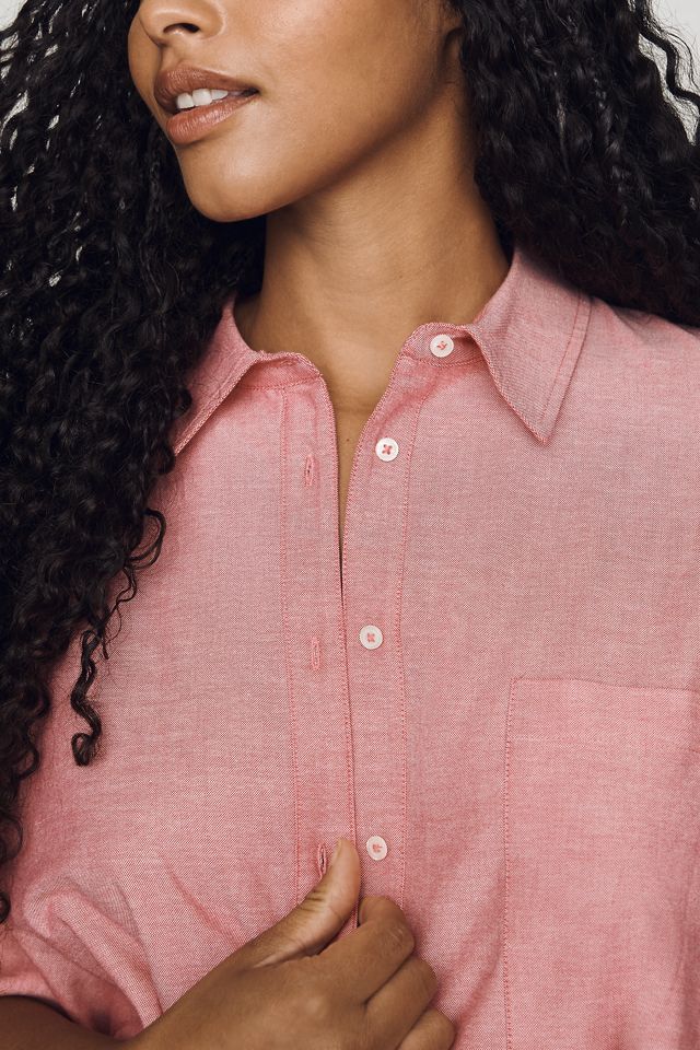 Maeve Short-Sleeve Yoke Shirt #6