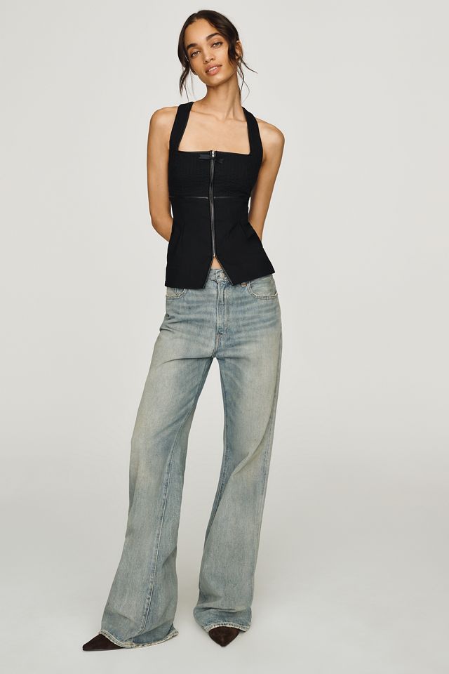 By Anthropologie Zip-Up Top #3