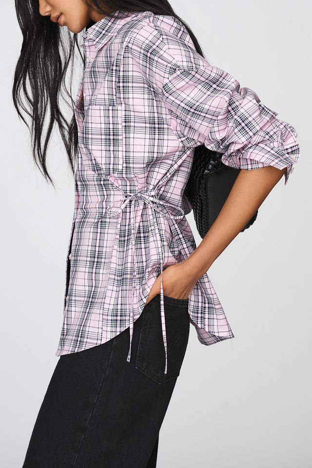 Maeve Poplin Tie-Waist Buttondown Shirt #3