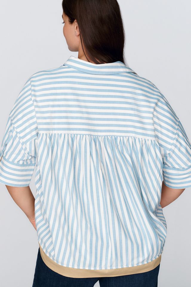 Maeve Mabel Contrast Boxy Oxford Shirt thumbnail 8