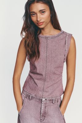 Pilcro Kendall Denim Sleeveless Top