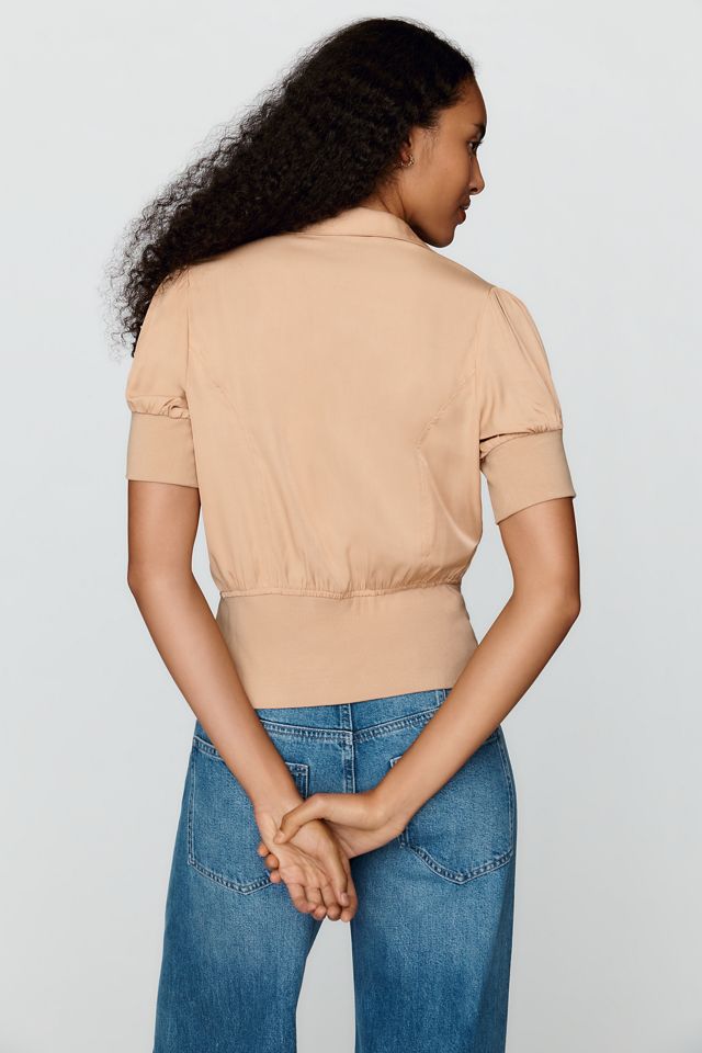 By Anthropologie Puff-Sleeve Blouse #1
