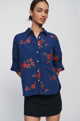 Camicia Mabel con Bottoni Stampata in 100% Cotone di Maeve