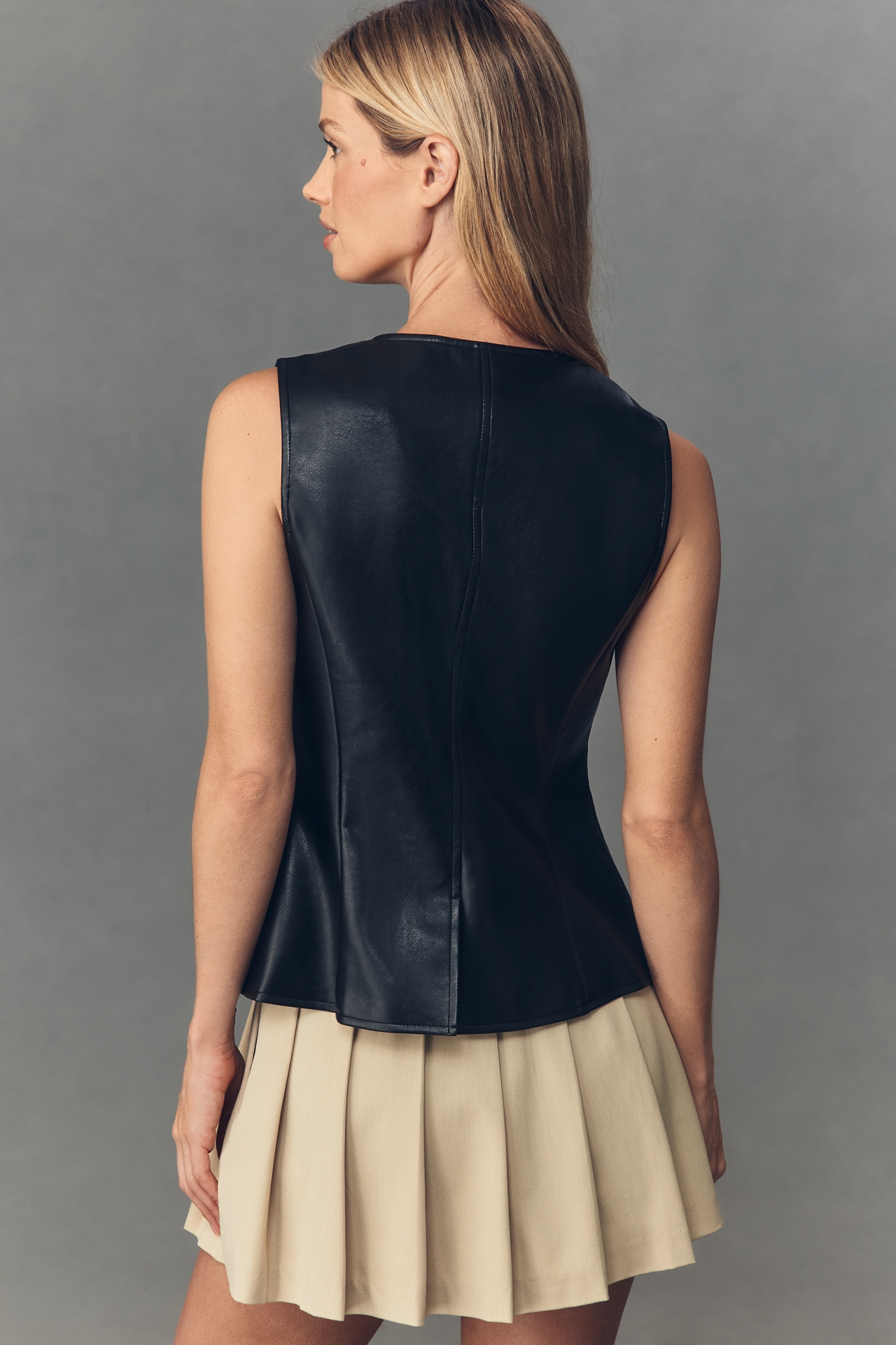 Pistola Danica Faux-Leather Vest