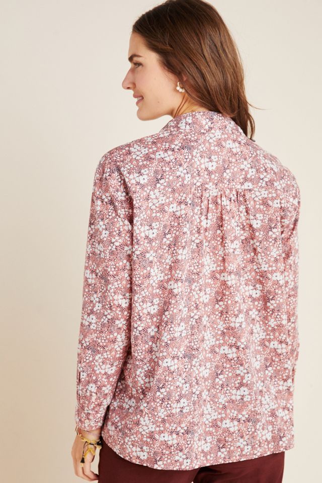 The Sasha Smocked Boyfriend Buttondown #1