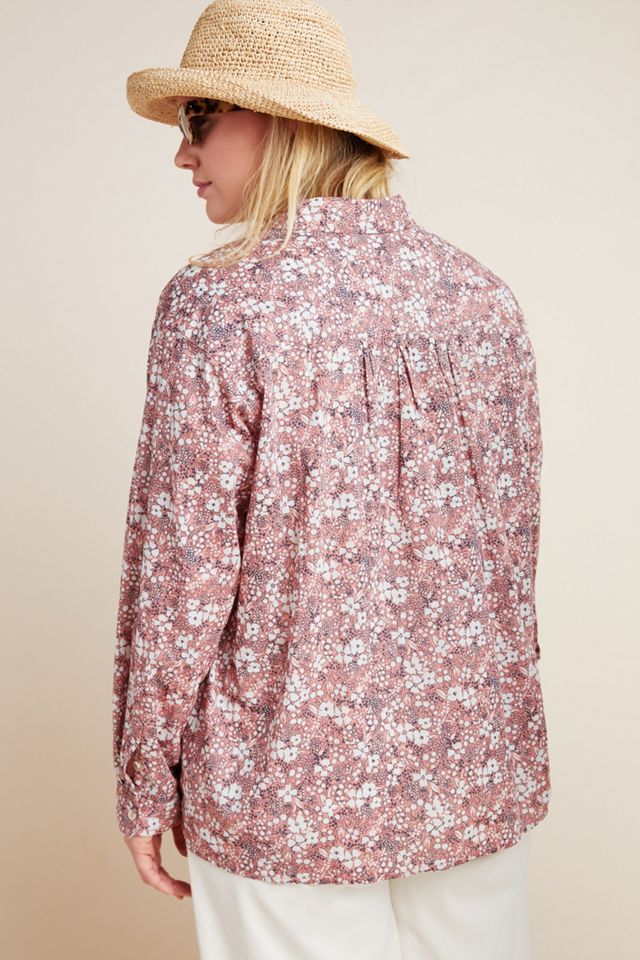 The Sasha Smocked Boyfriend Buttondown #5