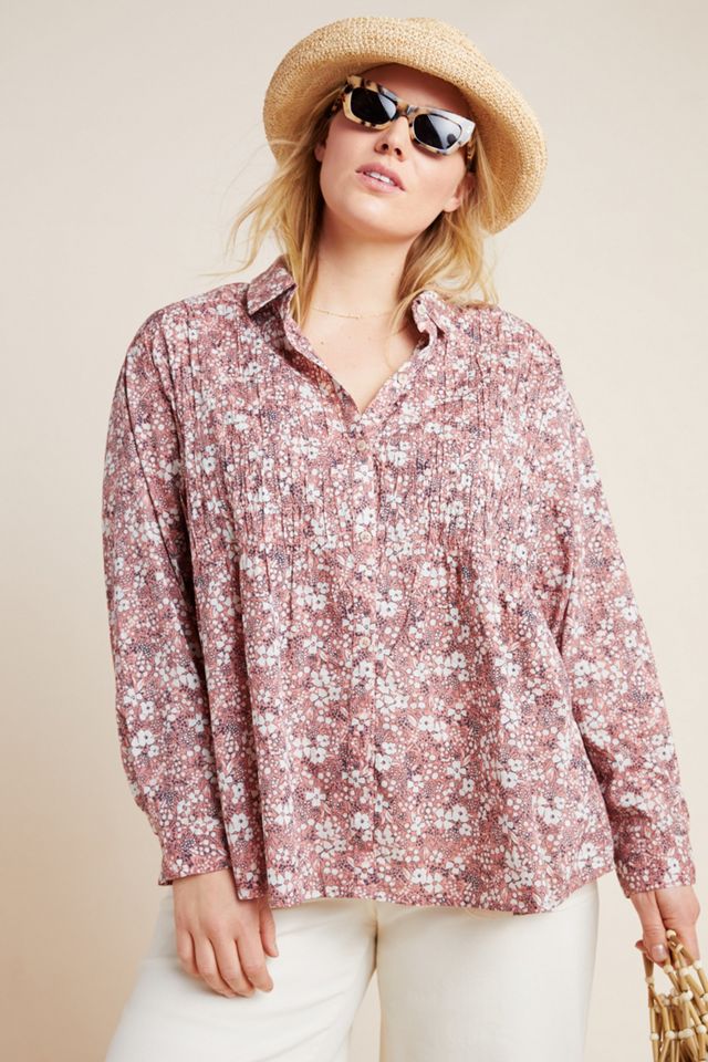 The Sasha Smocked Boyfriend Buttondown #7