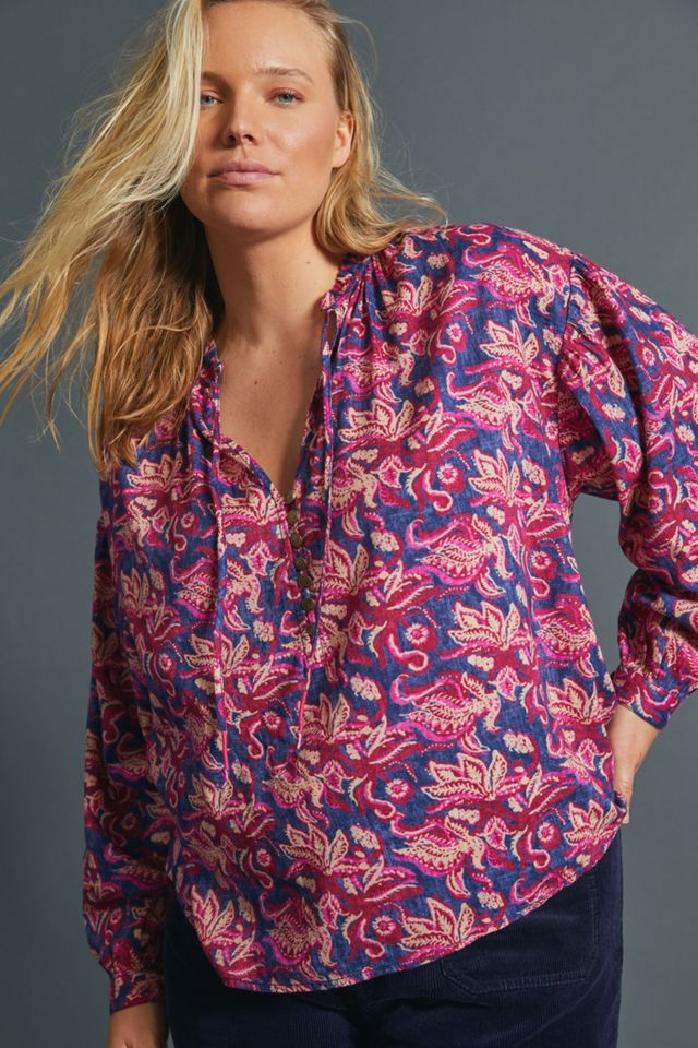 Pilcro Lucille Peasant Blouse #6