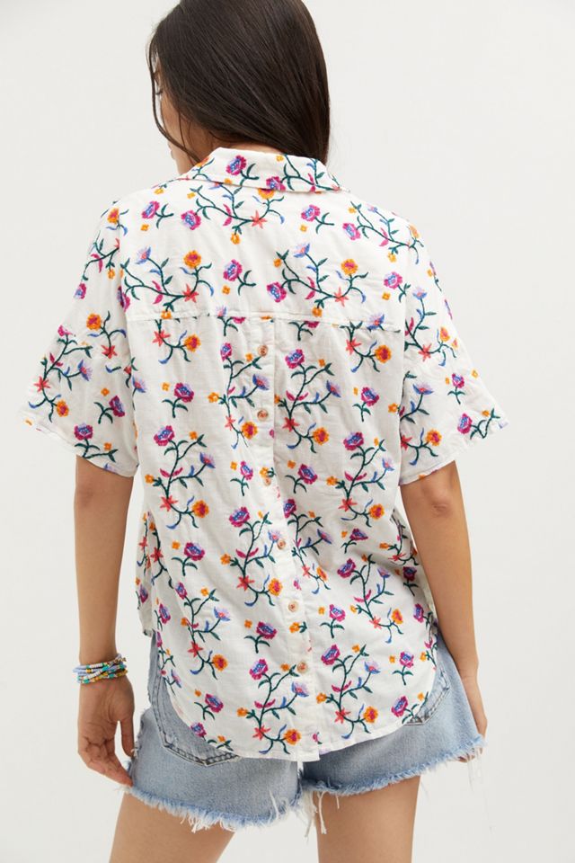Pilcro Embroidered Surf Buttondown #2
