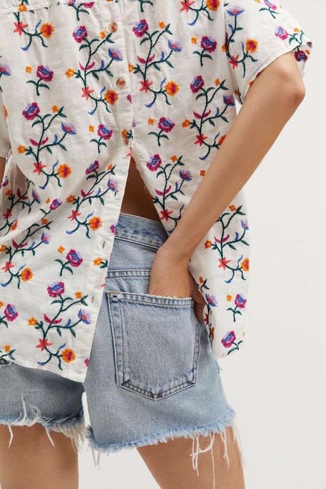 Pilcro Embroidered Surf Buttondown #3