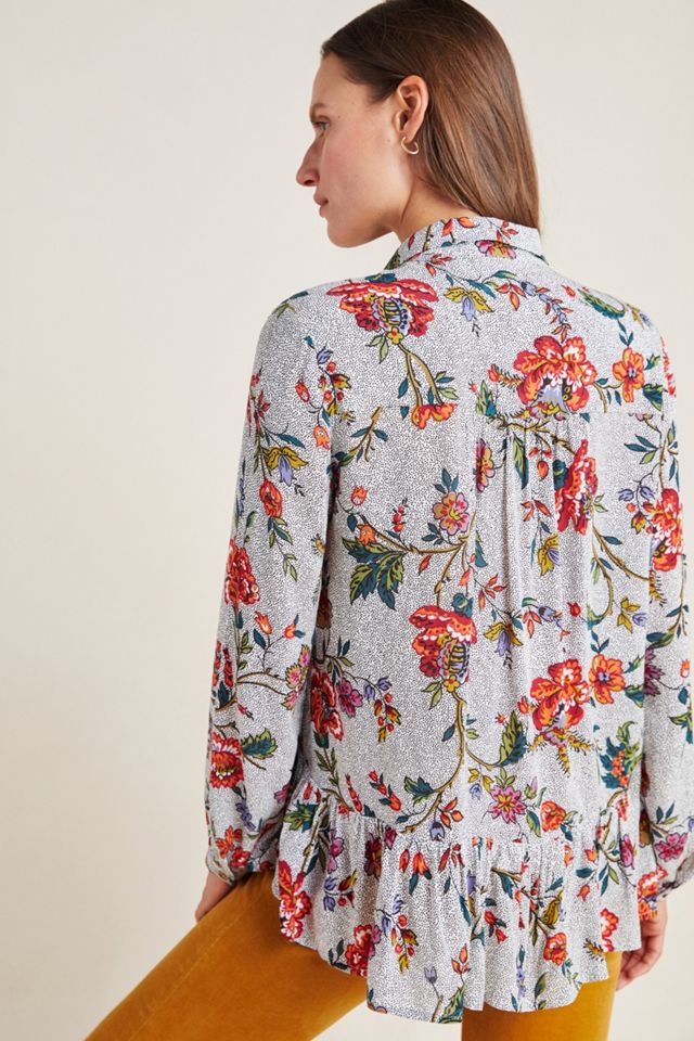Maeve Janie Flounced Peasant Blouse #1