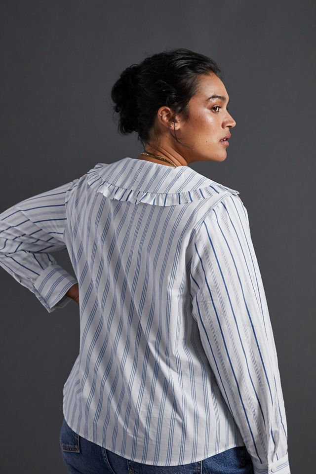 Maeve Ruffled Collar Buttondown #6