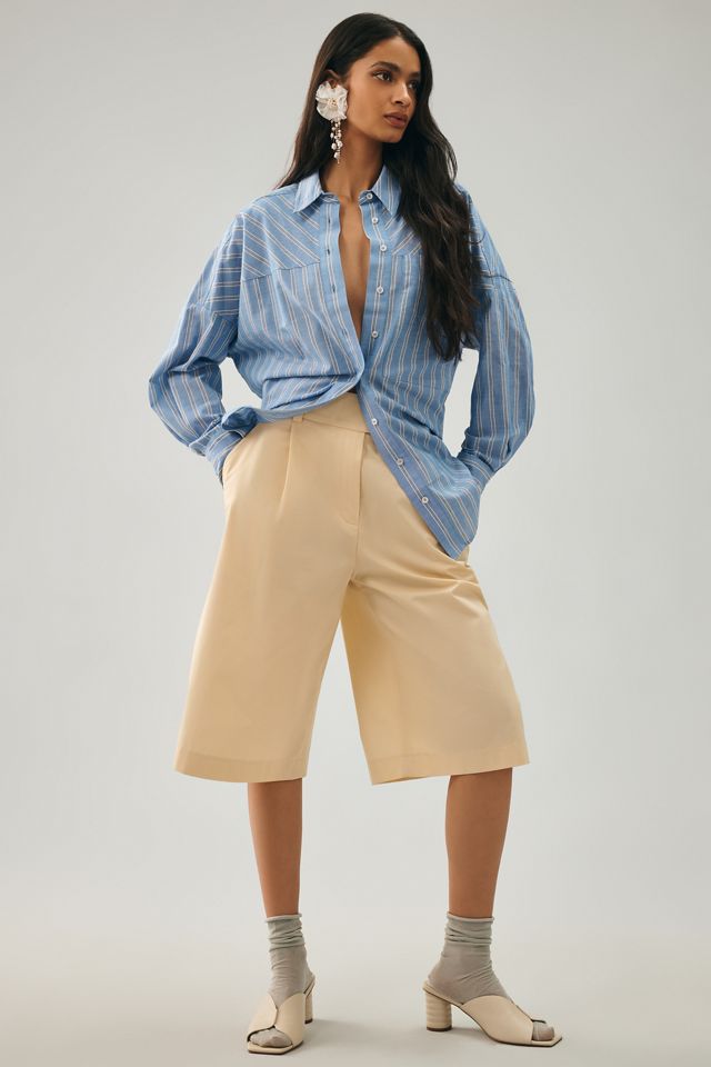 Pilcro Striped Boyfriend Buttondown #4
