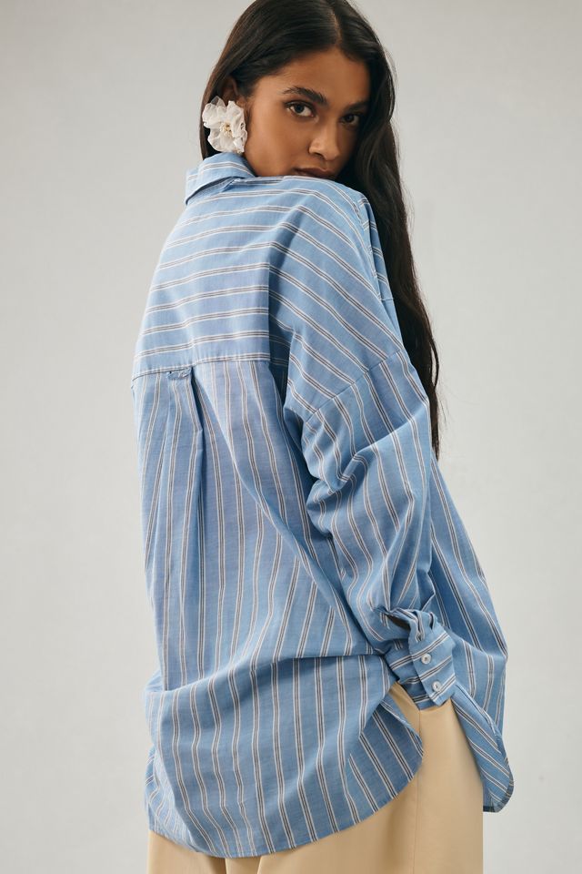 Pilcro Striped Boyfriend Buttondown #5