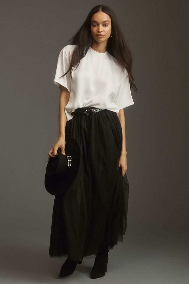 Maeve Short-Sleeve Woven Tee #2