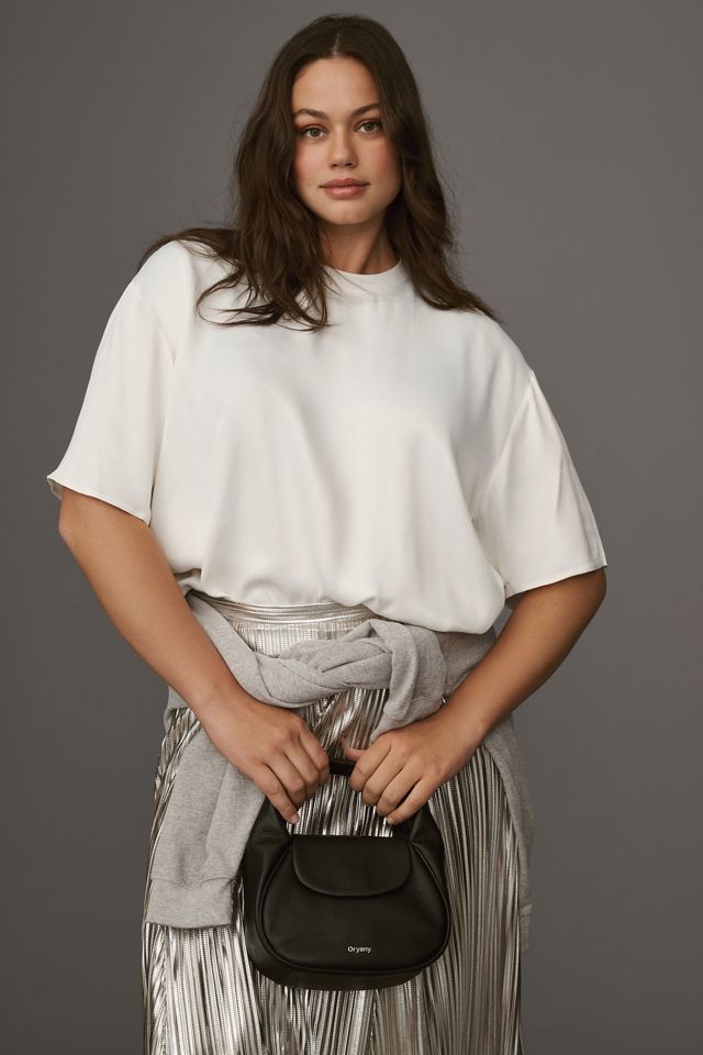 Maeve Short-Sleeve Woven Tee #4