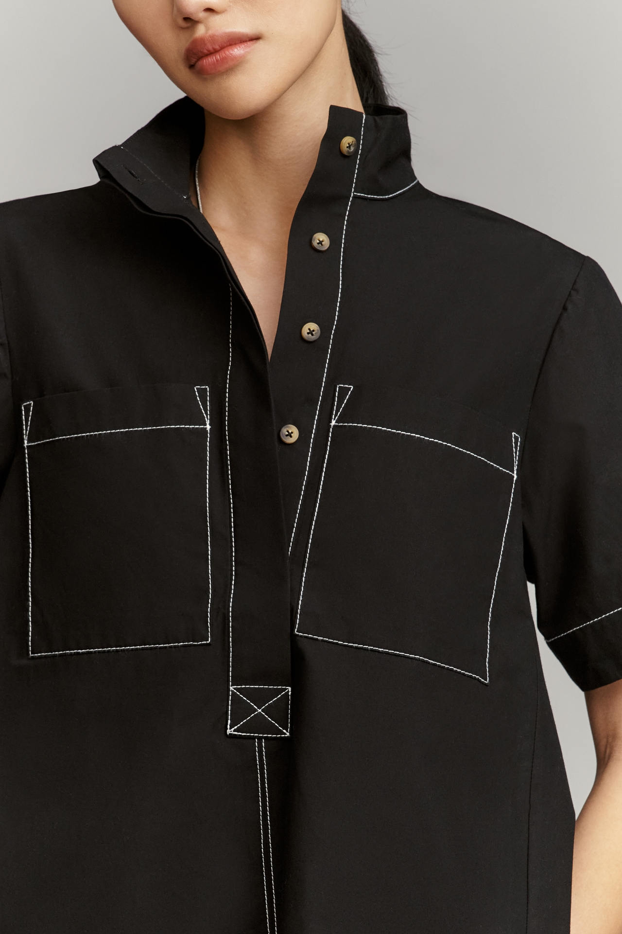 The Jeannie Popover Swing Top by Maeve