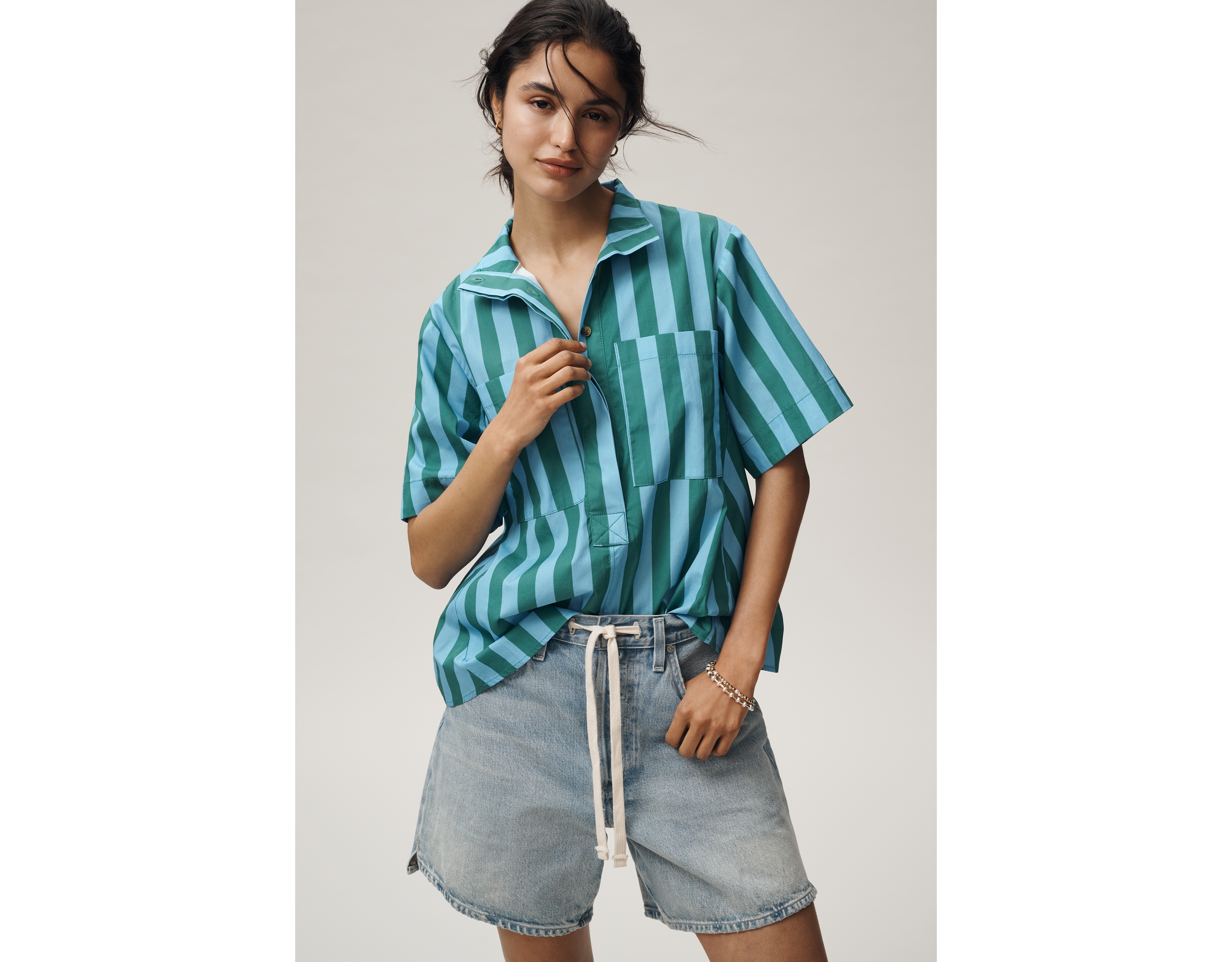 Jeannie Popover Swing Top by Maeve