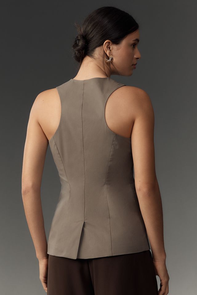 By Anthropologie Single-Breasted Vest #1
