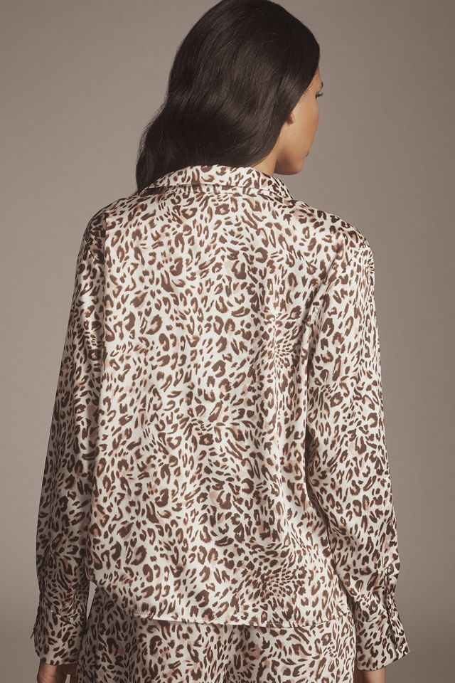 Maeve Long-Sleeve Scarf Blouse #1