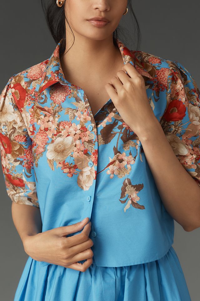 Maeve Lantern-Sleeve Blouse #1