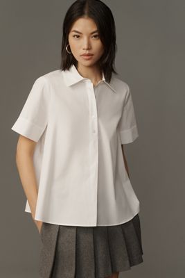 The Pollie Short-Sleeve Swing Blouse