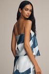 By Anthropologie Strapless Woven Blouse 