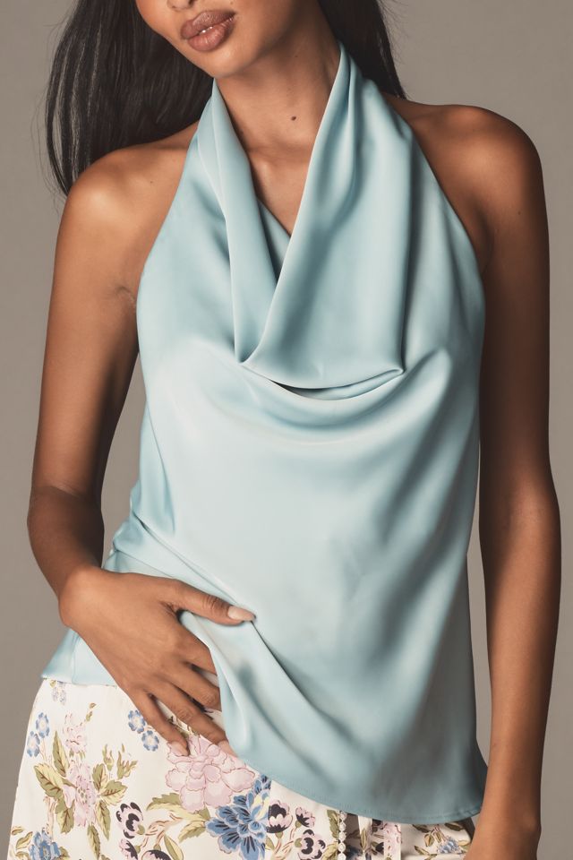 By Anthropologie Cowl-Neck Halter Top #3
