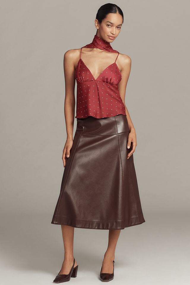 Maeve Scarf-Neck Printed V-Neck Cami #3