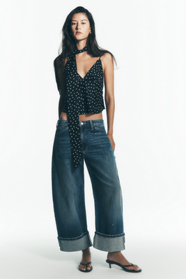 Clara Scarf-Neck Printed V-Neck Cami by Maeve