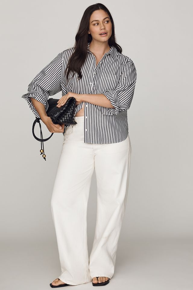 Shrunken Bennet Button Down Shirt by Maeve #10