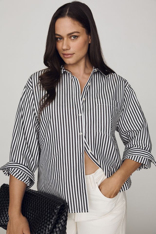 Shrunken Bennet Button Down Shirt by Maeve #9
