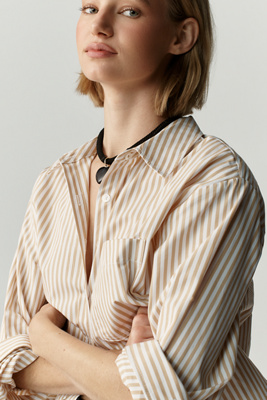 Shrunken Bennet Button Down Shirt by Maeve Top