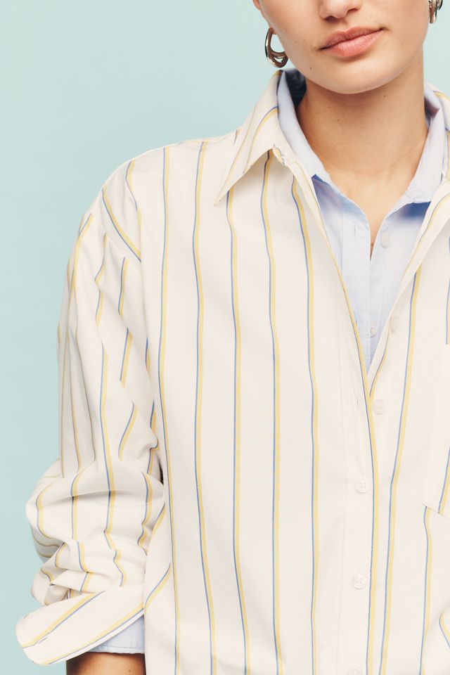 Shrunken Bennet Button Down Shirt by Maeve #3