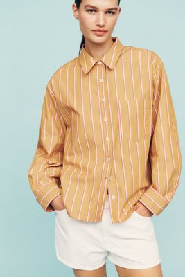 Maeve Shrunken Bennet Buttondown Shirt