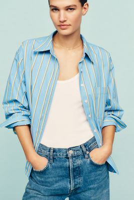 Shrunken Bennet Button Down Shirt by Maeve